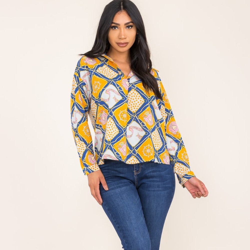 PRINTED BLOUSE